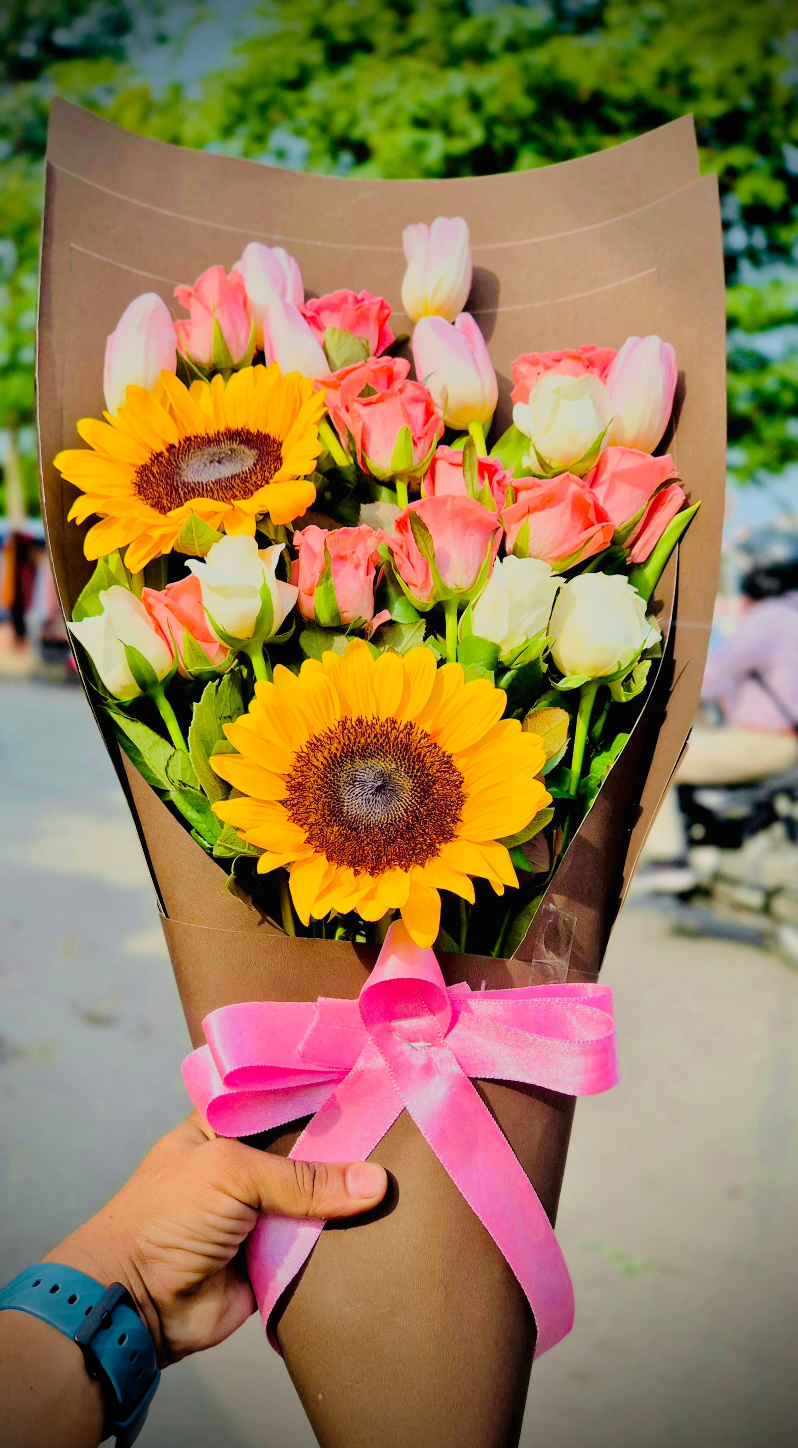 Flat bouquet