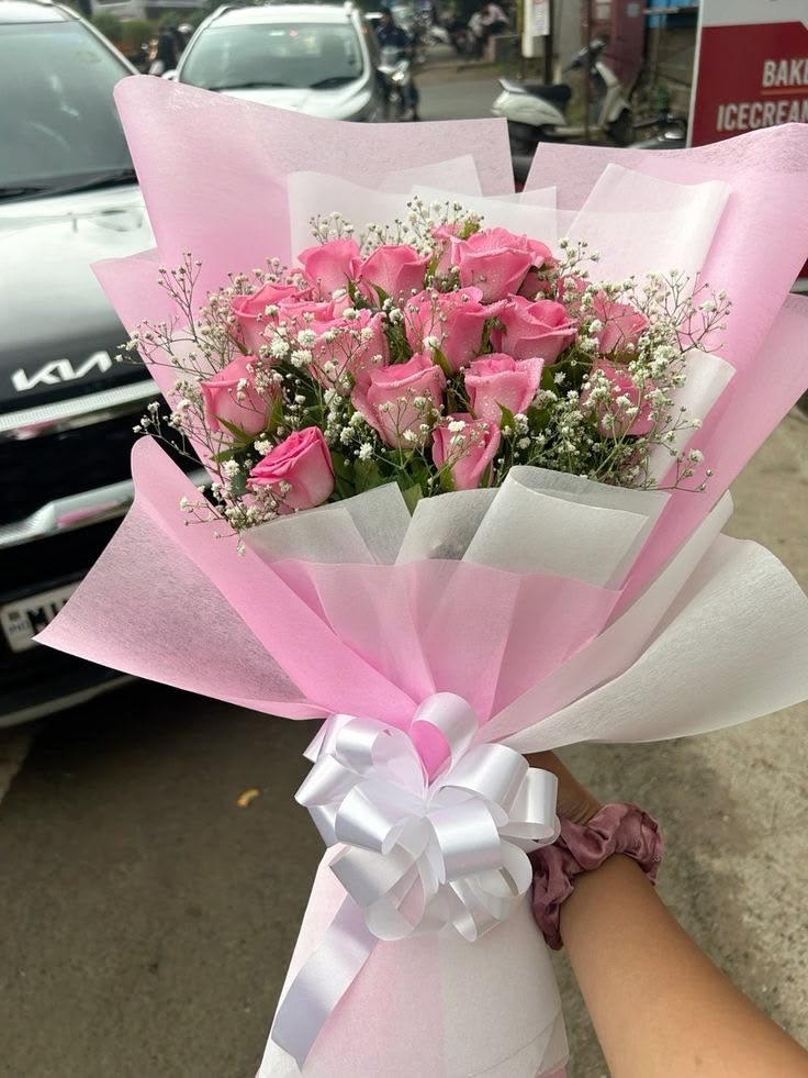 Pink rose bouquet